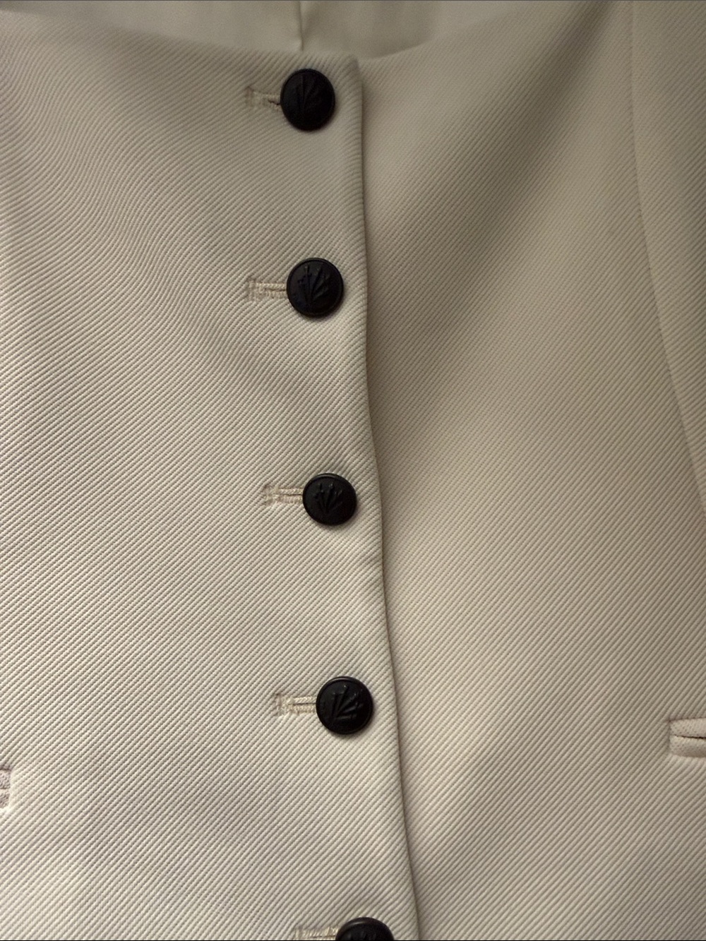 rag & bone Off-White Button-Front Sleeveless Vest - Picture 2 of 2